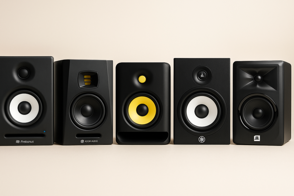 Best studio monitors for small rooms in 2025 – Yamaha HS5, KRK Rokit 5 G4, Adam T5V, and JBL 305P MkII