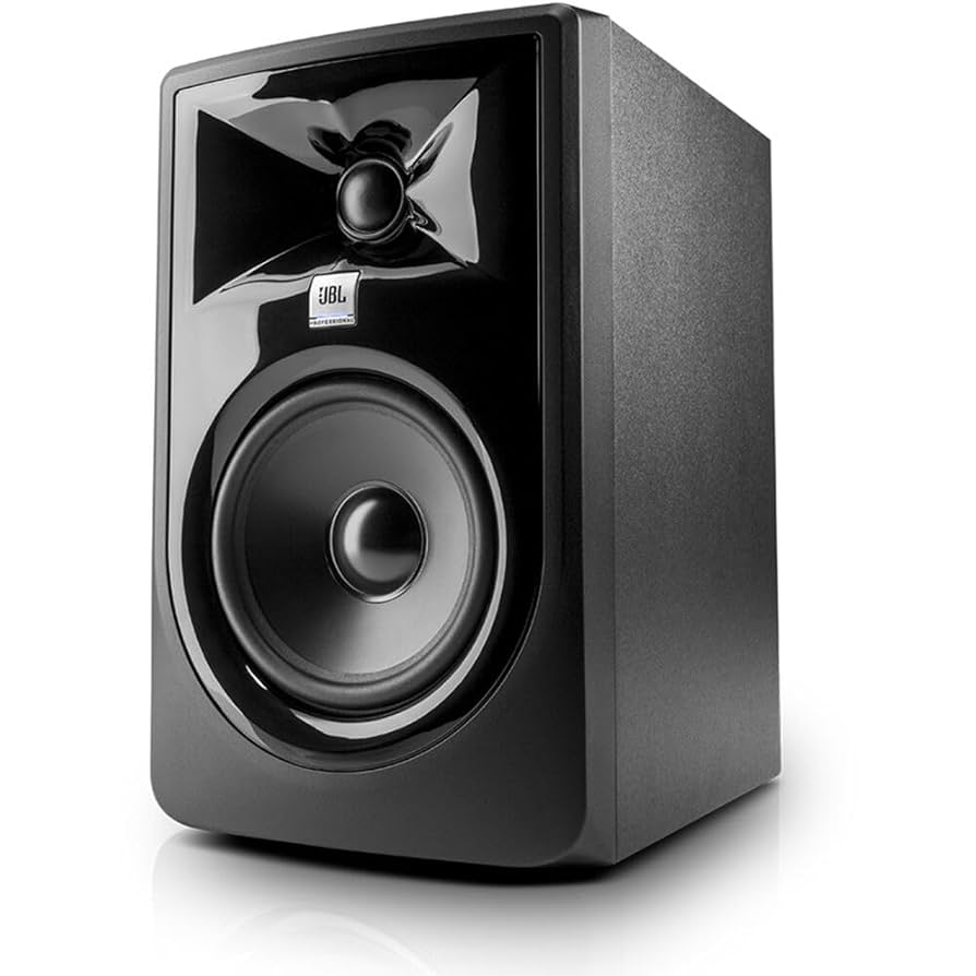 JBL 305P MkII powered studio monitor with 5-inch woofer and waveguide design