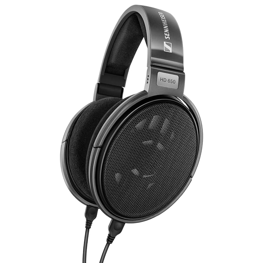 Sennheiser HD 650 open-back reference headphones for mixing